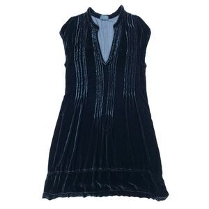 CP SHADES Silk Velvet Babydoll Tunic Mini Dress Whimsigoth Fairy Emerald Green